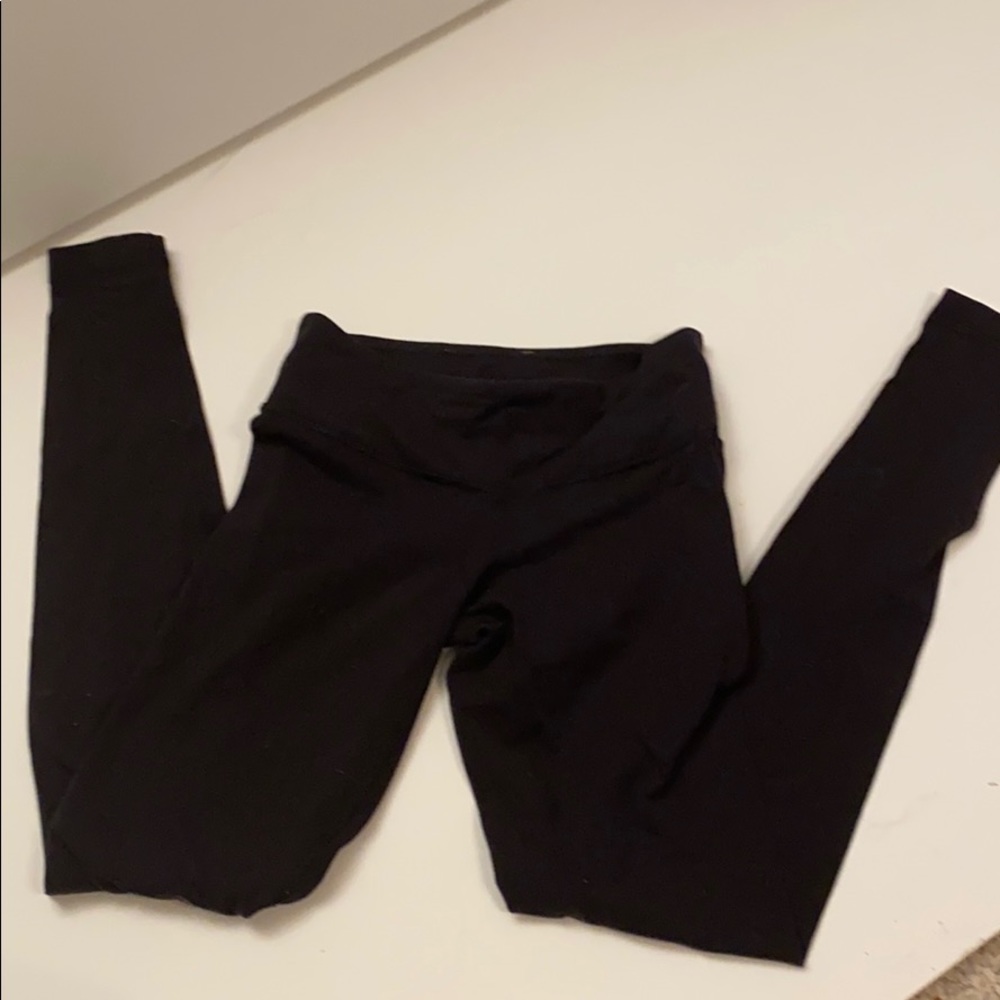 Black Lululemon Wunder Under high rise tight